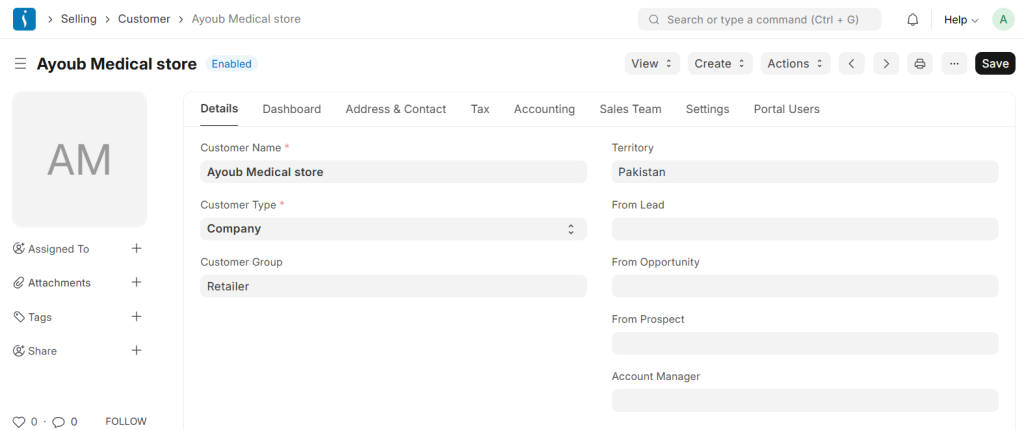 Customer Management for Distribution ERP